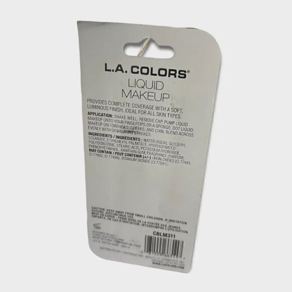 L.A.Colors-Compleate Coverage Mess Free Pump CBLM311 True Beige Liquid Makeup - Picture 6 of 7